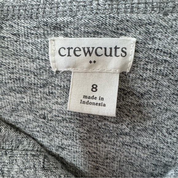 Crewcuts factory | size 8 | grey button up pull over with hood - Picture 4 of 5